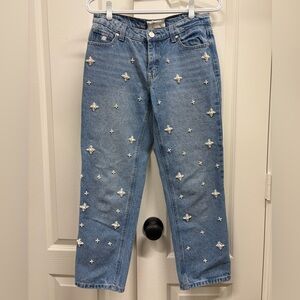 Embellished Blue Jeans